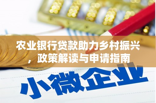 拜城农业银行贷款助力乡村振兴，政策解读与申请指南