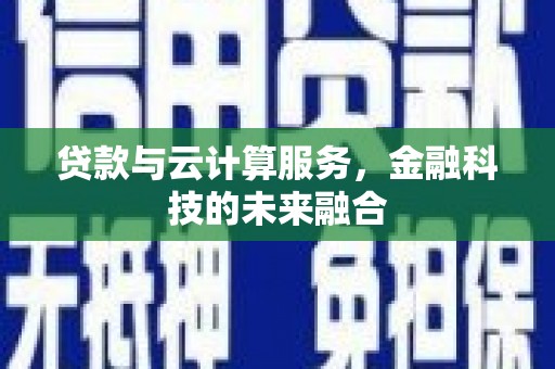 拜城贷款与云计算服务，金融科技的未来融合
